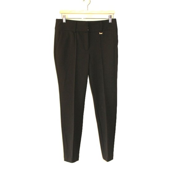 ANNE KLEIN Elegant Tapered-Leg Ankle Trousers in Black (Size 4) - Picture 1 of 8